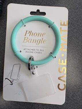 case-mate Turquoise Silicone Wrist Ring Keychain